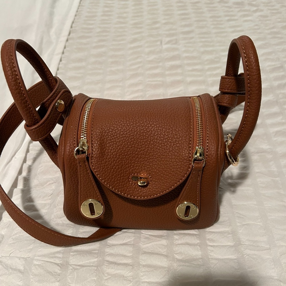 Brown Leather Crossbody Bag